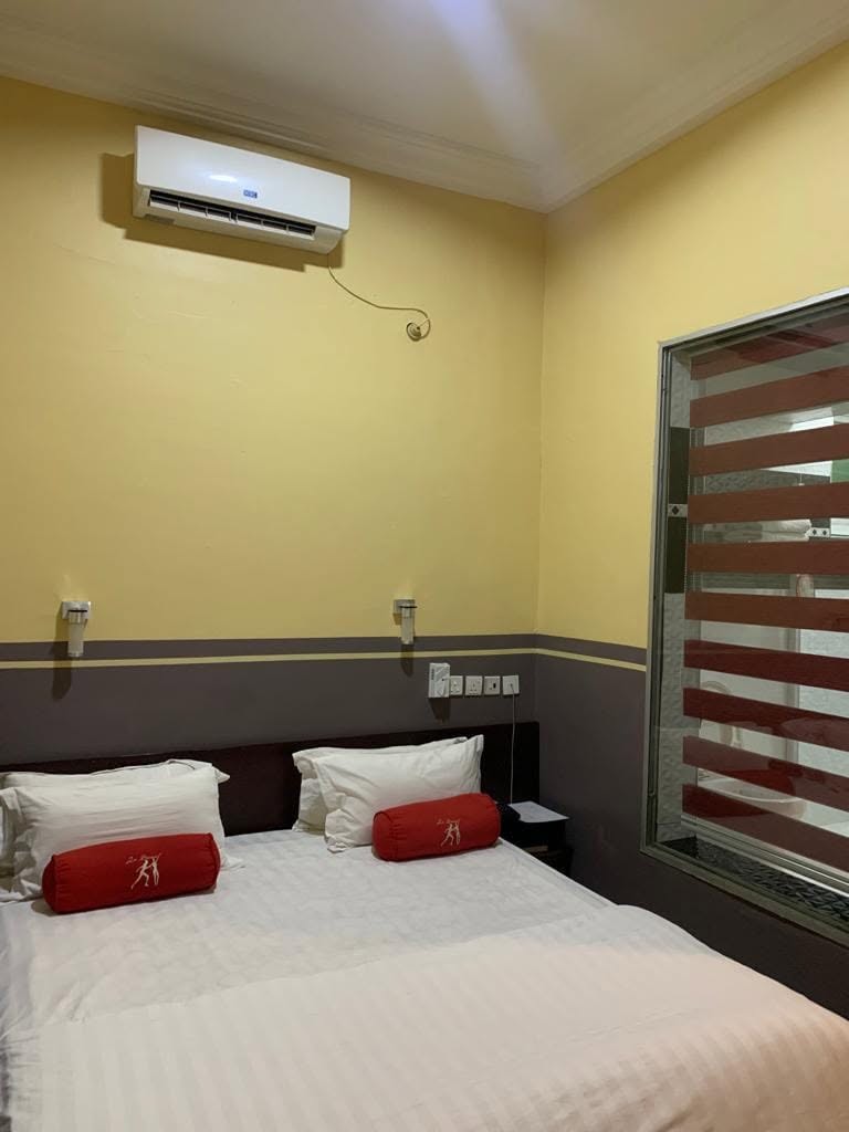 Clean guest room